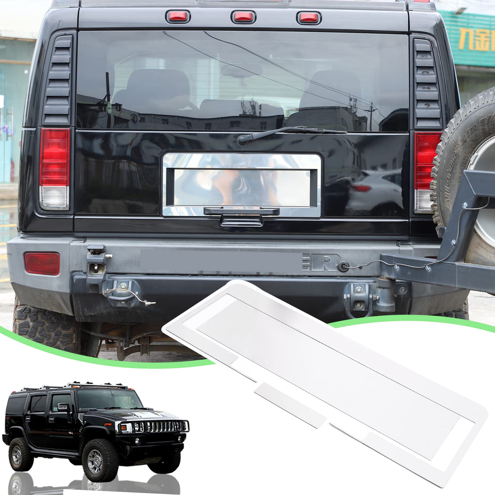 Amazon.com: Fit for 2003-2009 Hummer H2 Stainless License Rear